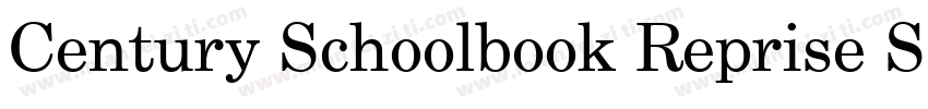 Century Schoolbook Reprise SSi字体转换